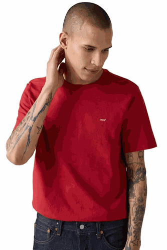 Camiseta Levi's Classic Housemark Masculina Vermelha hover
