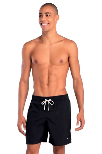 Shorts Mash Casual Liso Masculino Preto hover