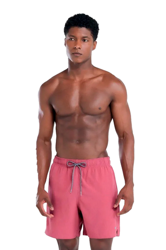 Short Mash Liso Mescla Masculino Vermelho