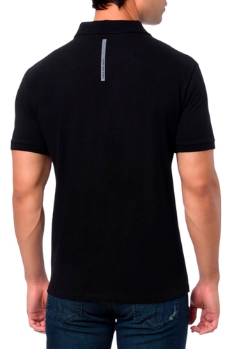 Polo Calvin Klein Jeans Regular Masculina Preto hover