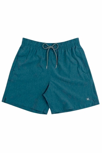 Short Mash Liso Mescla Masculino Azul Escuro