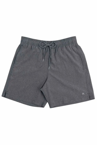 Short Mash Liso Mescla Masculino Cinza Mescla