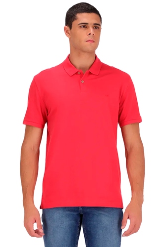 Polo Calvin Klein Básica Masculina Vermelho