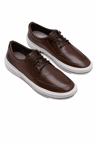 Tênis Democrata Masculino Clay Couro Masculino Conhaque  hover