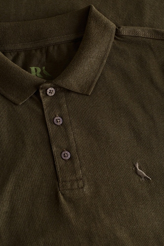 Polo Reserva Slim Mescla Color Masculina Verde Musgo hover