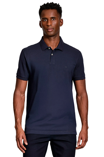 Polo Aramis Básica Piquet Masculina Azul Marinho