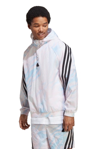  Jaqueta Adidas Future Icons Masculina Branco Com Listra Preta