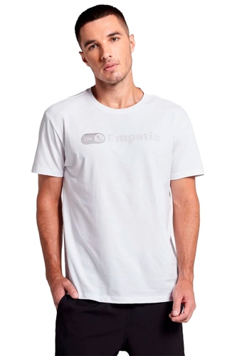 Camiseta Reserva Estampada "Empatia" Masculina Branco