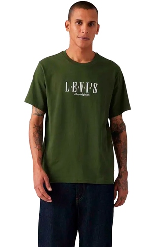 Camiseta Levi's Relaxed Masculina Verde Musgo