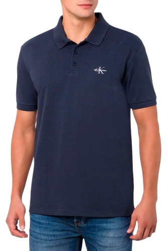 Polo Calvin Klein Jeans Regular Masculina Marinho