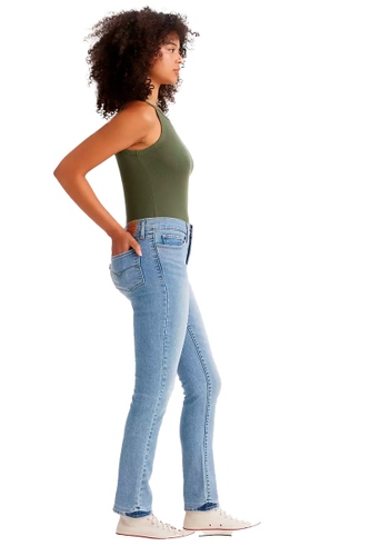 Calça Jeans Levi's 314 Shaping Straight Feminina Jeans Claro hover