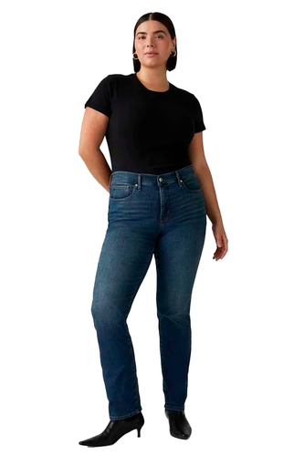 Calça Jeans Levi´s 314 Shaping Straight Feminina Jeans Blue Escuro