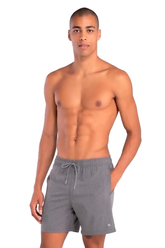 Short Mash Liso Mescla Masculino Cinza Mescla hover