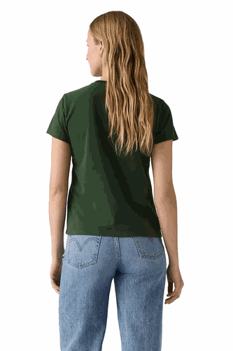 Camiseta Levi's Perfect Feminina Verde Militar hover