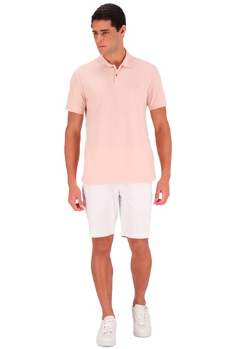 Polo Calvin Klein Básica Masculina Rosa Claro hover