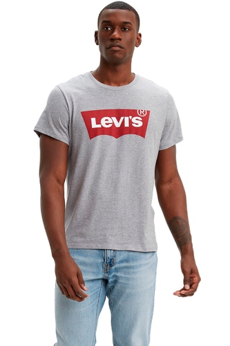 Camiseta Levi’s Set In-Neck Masculina Cinza Mescla