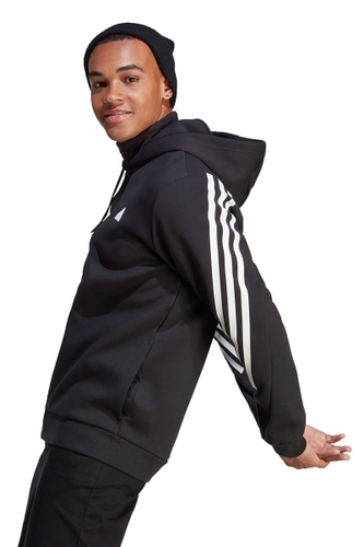 Jaqueta Adidas Track Top Future Icon Masculina Preto Com Listras Brancas hover