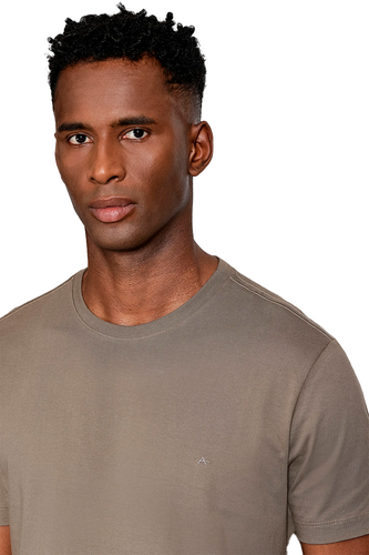 Camiseta Basica Aramis Masculina Azul Marrom  hover