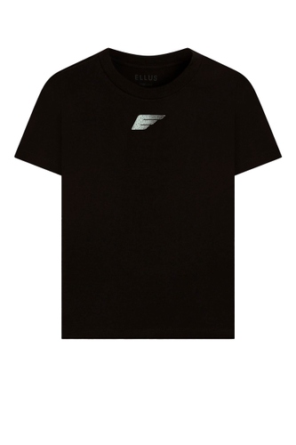 Camiseta Ellus Shine Degrade Feminina Preto 