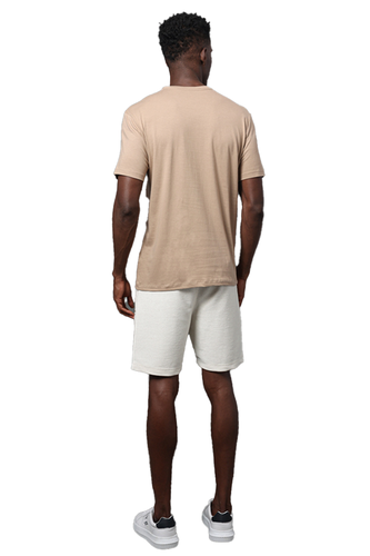 Camiseta Calvin Klein Jeans Logo Centralizado Masculina Caqui hover