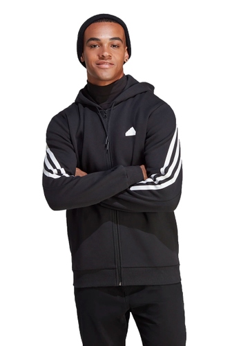 Jaqueta Adidas Track Top Future Icon Masculina Preto Com Listras Brancas