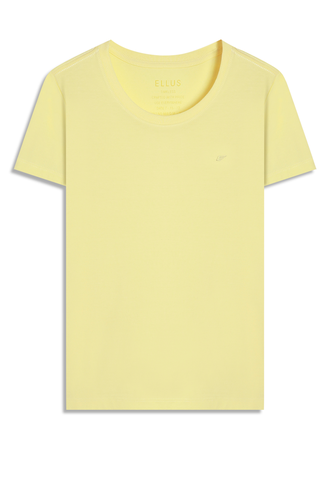 Camiseta Ellus Classic Slim Feminina Amarelo Claro