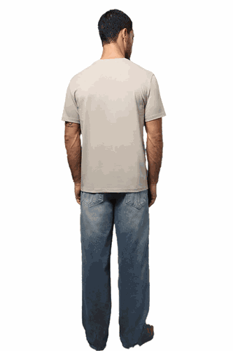 Camiseta Calvin Klein Jeans Logo Masculina Caqui Claro hover