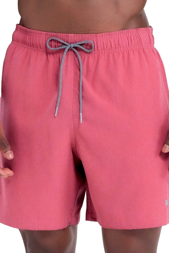 Short Mash Liso Mescla Masculino Vermelho hover