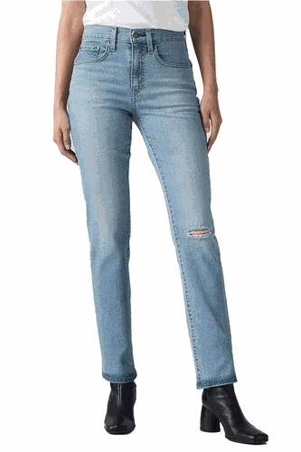 Calça Jeans Levi´s 724 High Rise Straight Feminina Jeans Claro