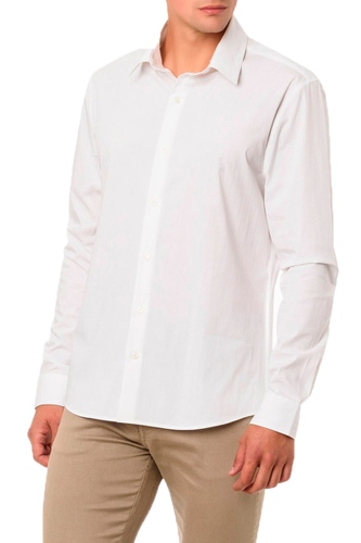 Camisa Calvin Klein Slim Lisa Masculina Branco