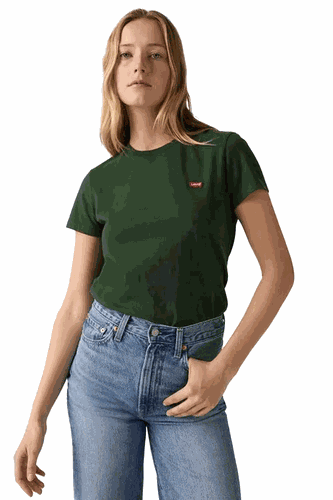 Camiseta Levi's Perfect Feminina Verde Militar
