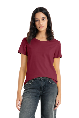 Camiseta Ellus Classic Slim Feminina Rosa Velho