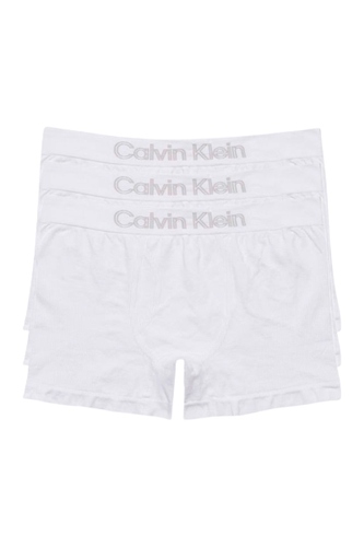Kit 3 Cuecas Calvin Klein Low Rise Trunk Masculina Branco
